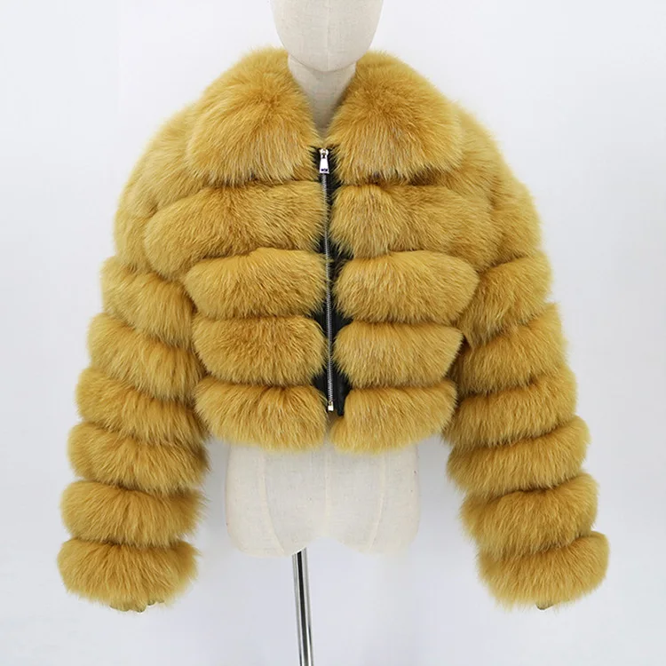 2025 New Women's Long sleeves Faux Fox Fur Coat Raccoon Fur Coat Winter for woman - Image 2