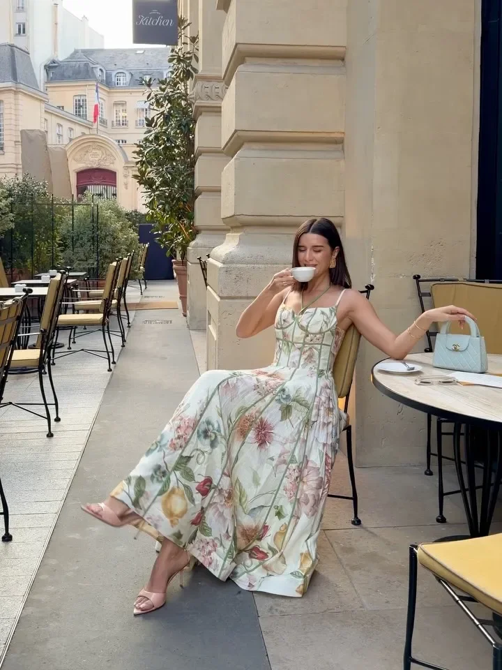 Elegant Printed Women's Summer Dress Sleeveless Halter Waist-closed A-line Lady Dresses Spring Fashion Female Vacation Robe 2026 - Image 6
